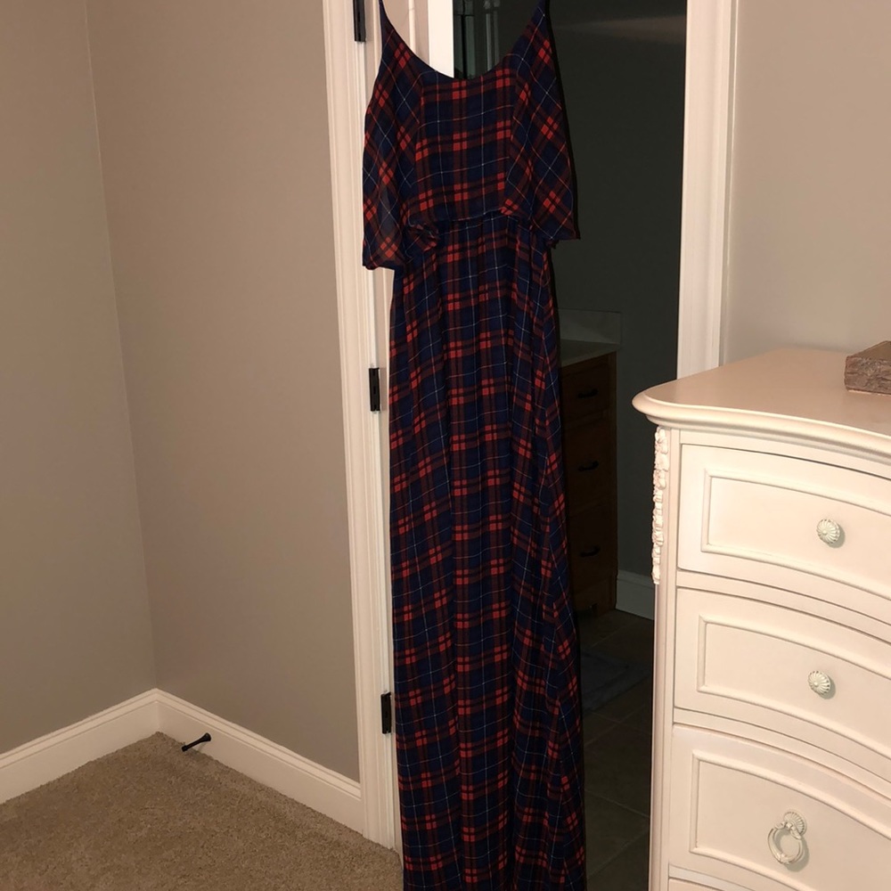 Plaid Maxi Dress